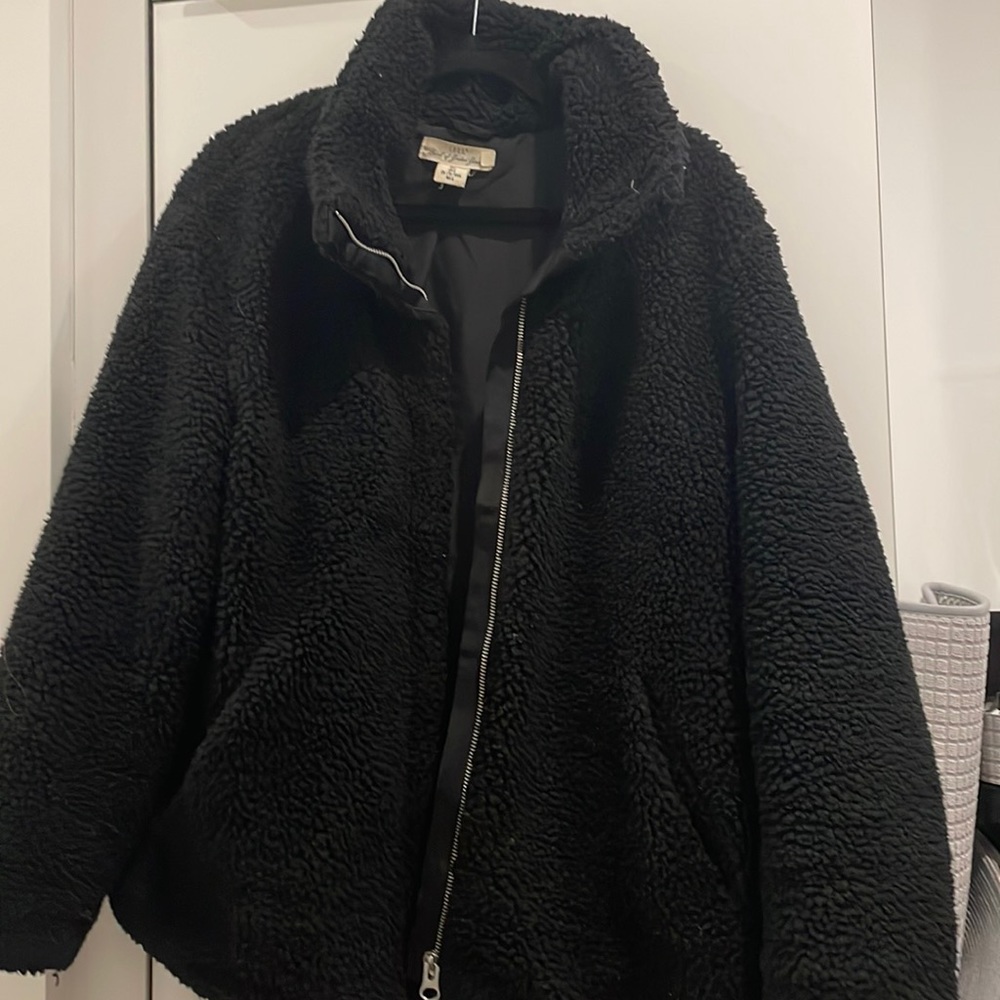 LOGG Black Teddy Bear Jacket (Size L)